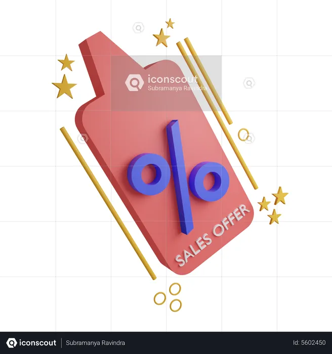 Discount Offer  3D Icon