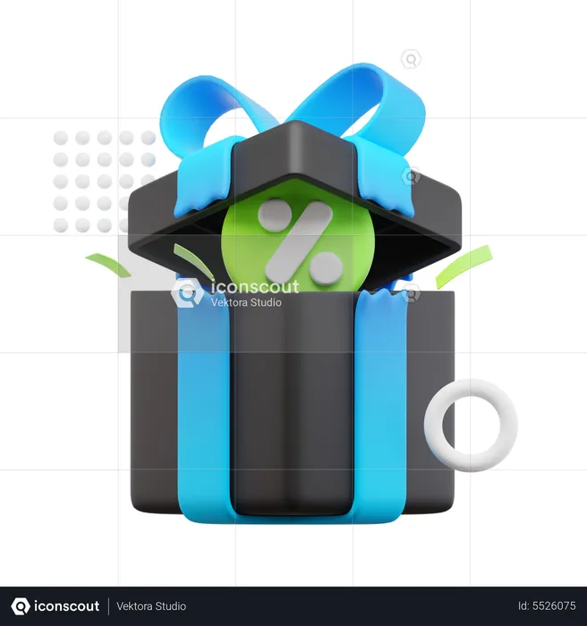 Discount Presents  3D Icon