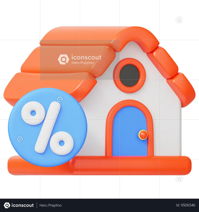 Discount Property  3D Icon