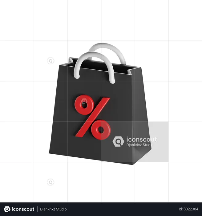 Sac en Soldes  3D Icon