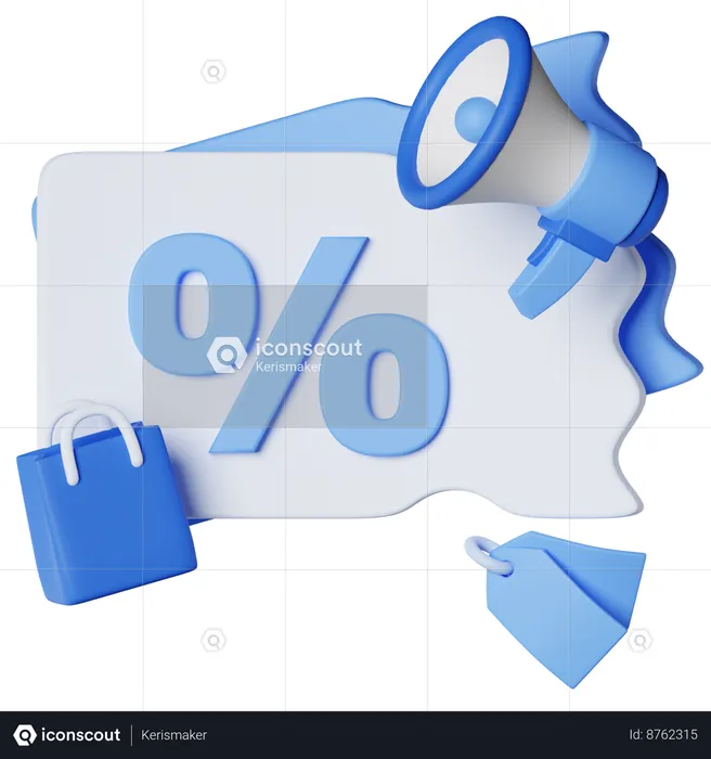 Discount Sale  3D Icon