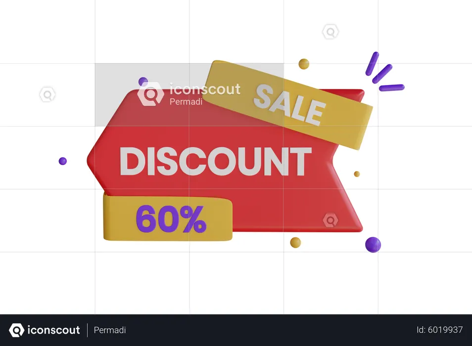 Discount Sale  3D Icon