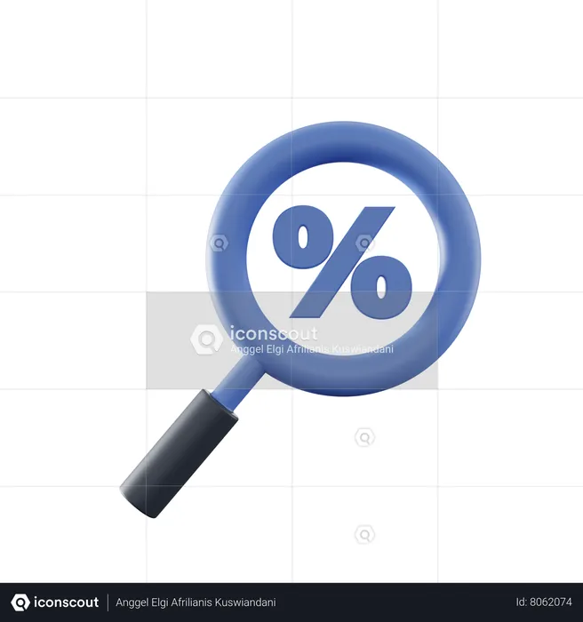 Discount Search  3D Icon