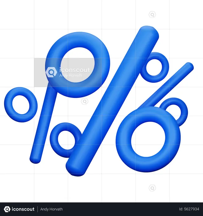 Discount Symbol  3D Icon