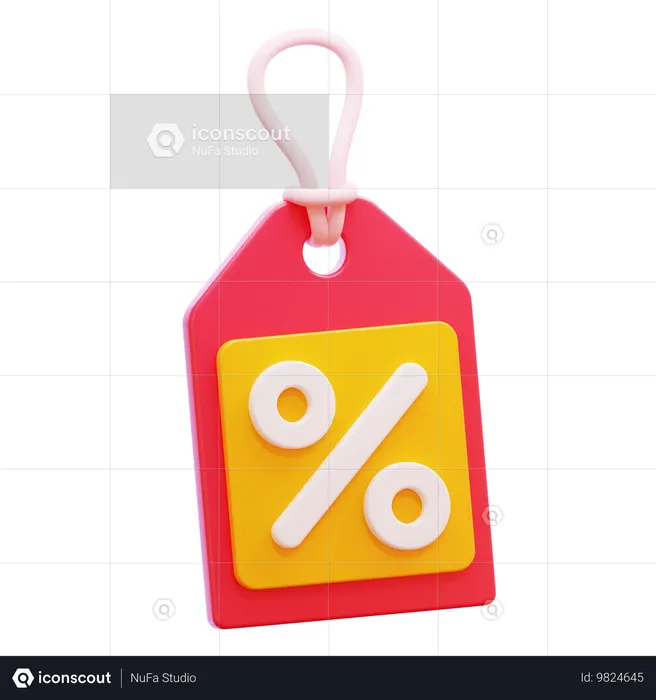 DISCOUNT TAG  3D Icon