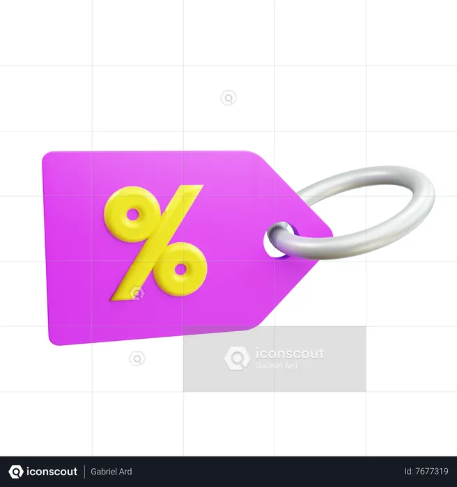Discount tag  3D Icon