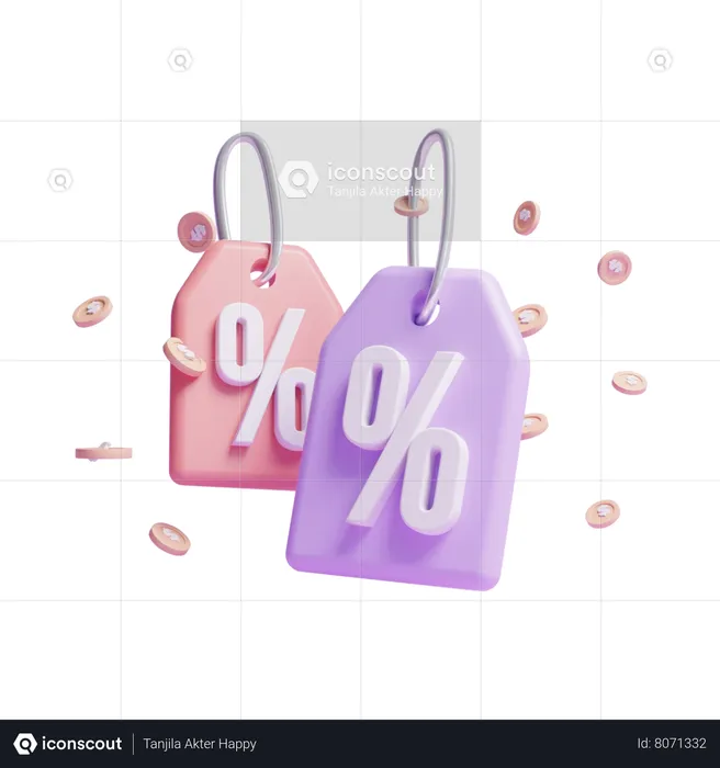 Discount Tag  3D Icon