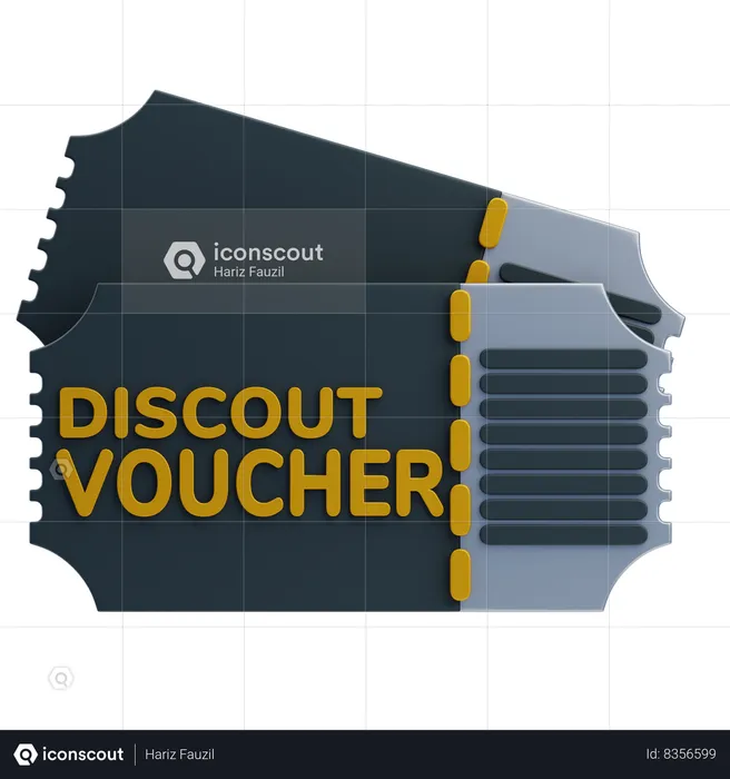 Discount Voucher  3D Icon