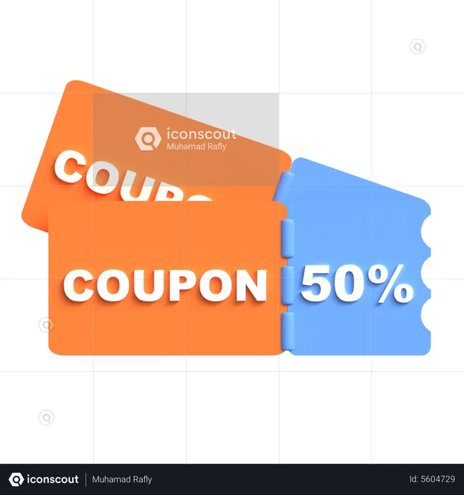 Discount Voucher  3D Icon