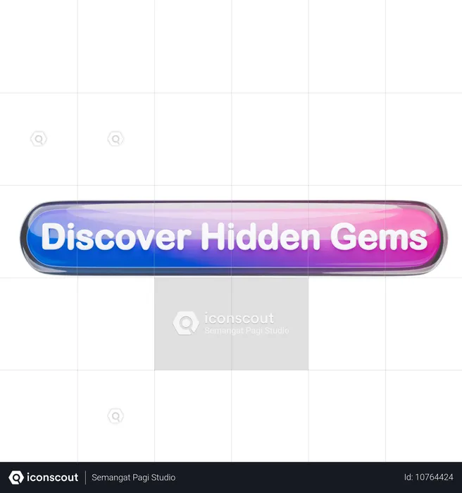 Discover Hidden Gems  3D Icon