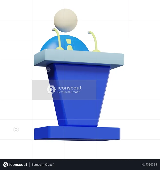 Discurso  3D Icon