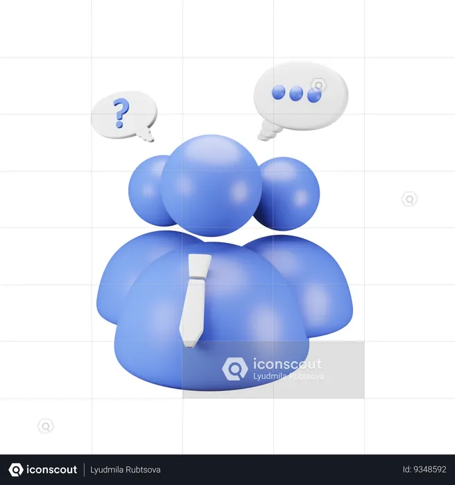 Discussion  3D Icon