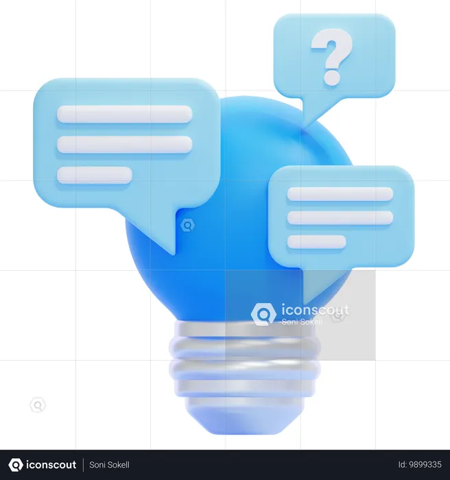 Discussion  3D Icon