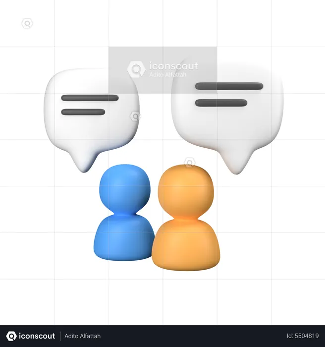 Discussion  3D Icon