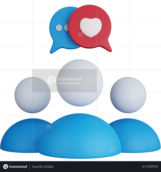 Discussion préférée  3D Icon