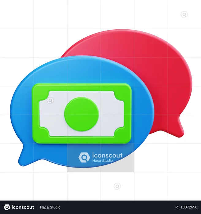 Discussion financière  3D Icon