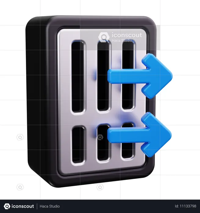 Diseño de flujo de aire  3D Icon