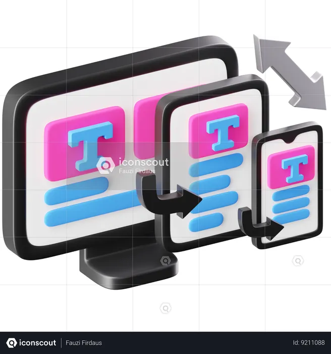 Diseño de respuesta  3D Icon