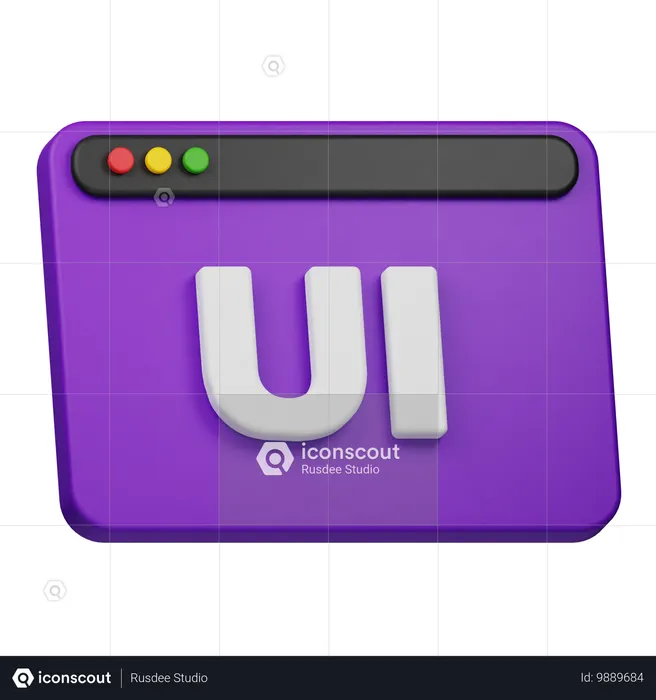 Diseño de interfaz de usuario  3D Icon