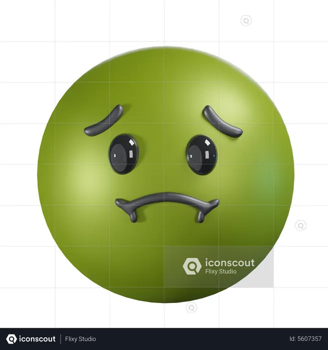 Disgust Emoji 3D Icon