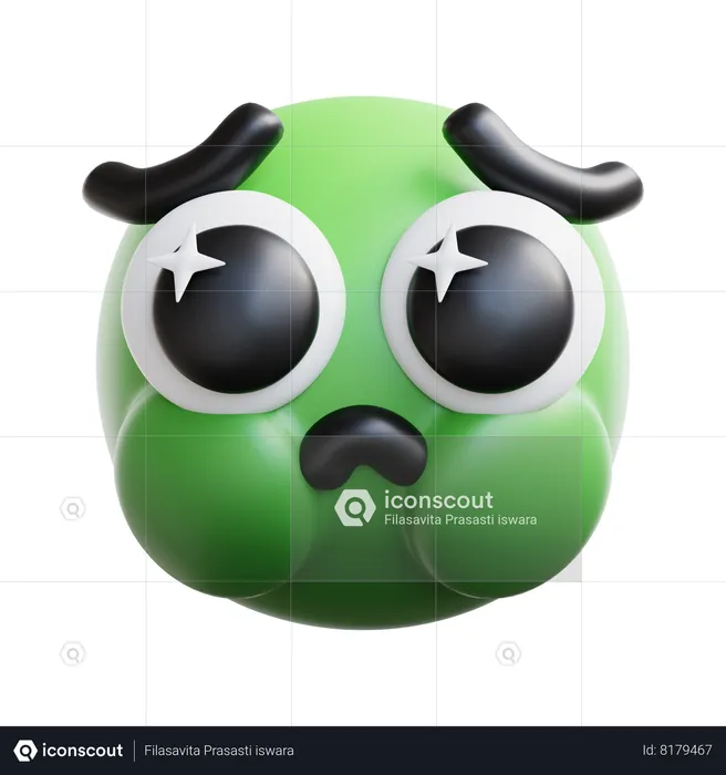 Disgusted Emoji 3D Icon