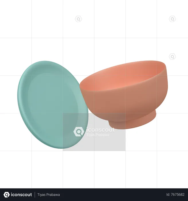 Dish Bowl  3D Icon