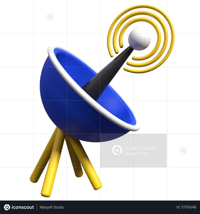 Dish Satellite  3D Icon