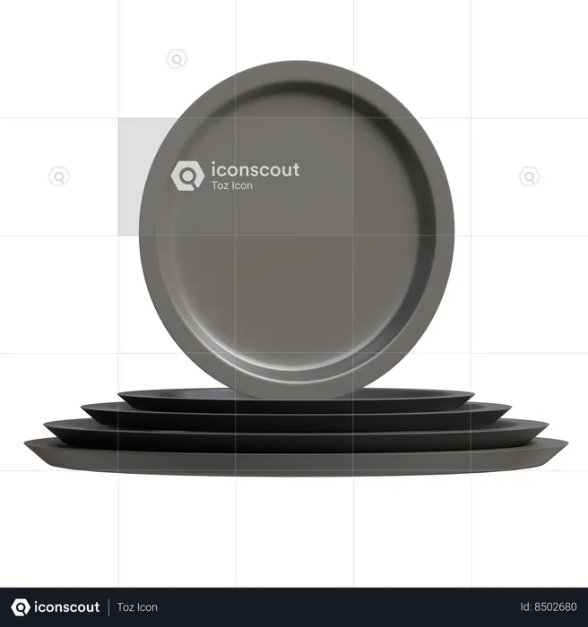 Dishes  3D Icon