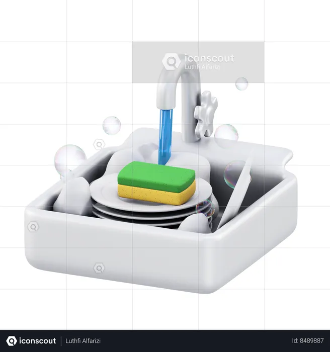 Dishwasher  3D Icon