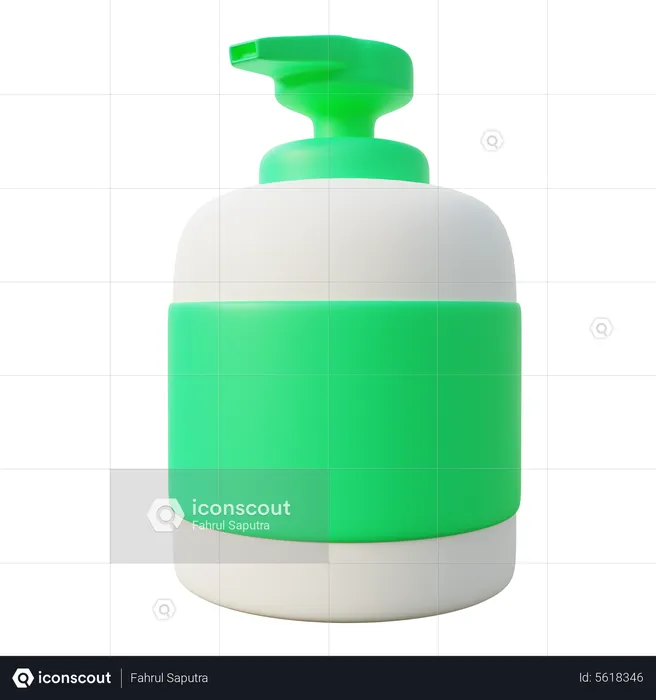 Disinfectant Bottle  3D Icon
