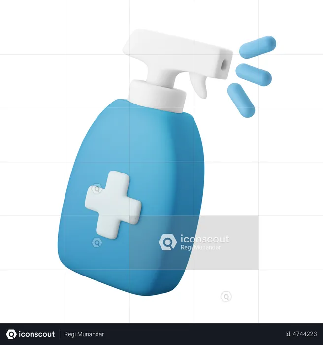 Disinfectant Spray  3D Illustration