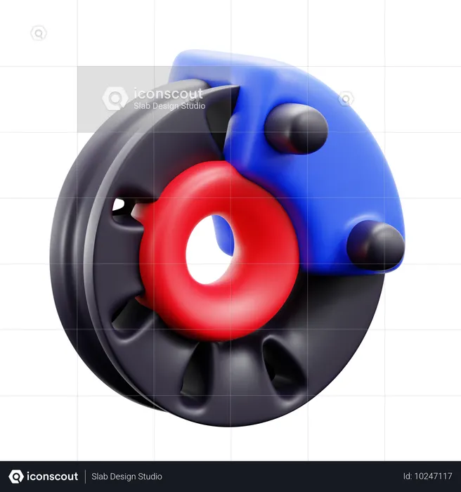 Disk Brake  3D Icon