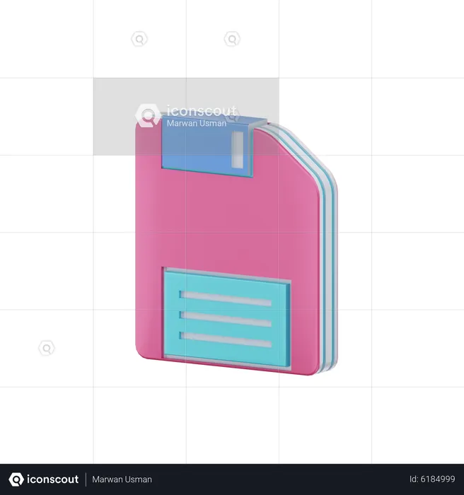 Diskette  3D Icon