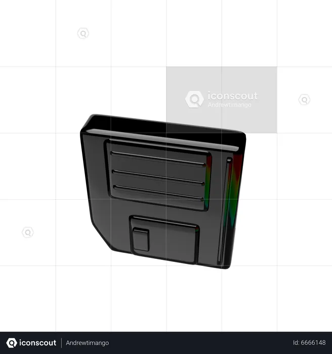 Diskette  3D Icon