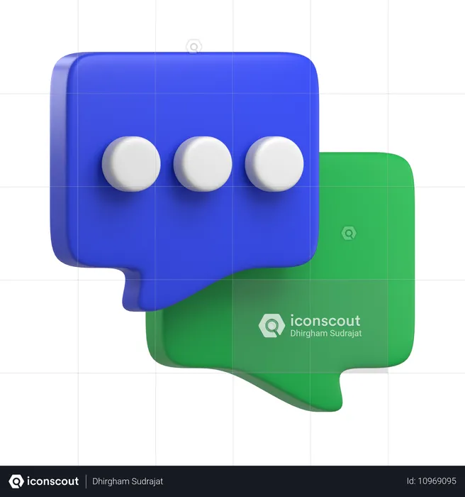 Diskussion  3D Icon