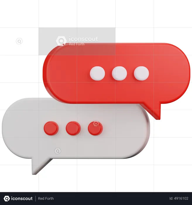 Diskussion  3D Icon