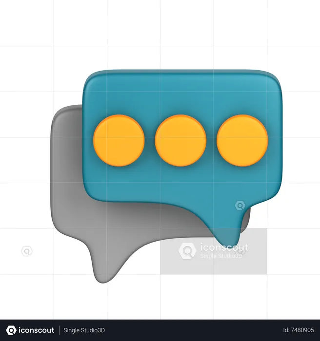 Diskussion  3D Icon