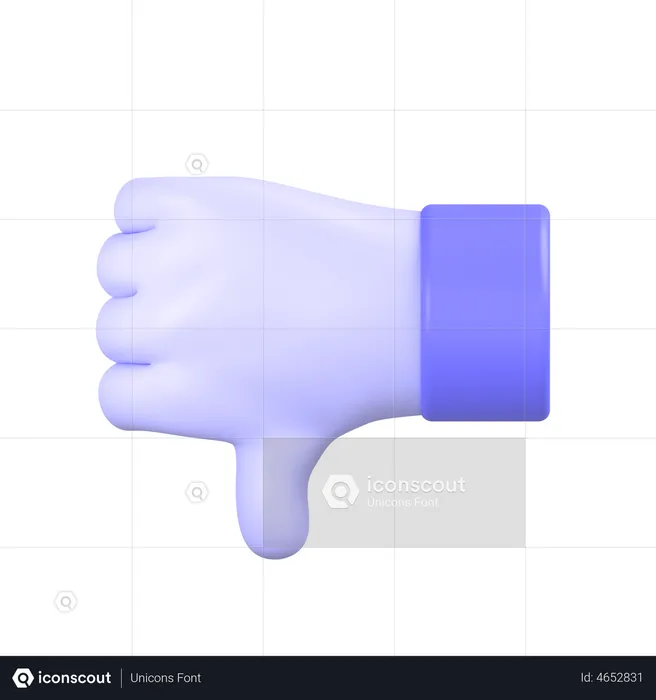 Dislike  3D Icon