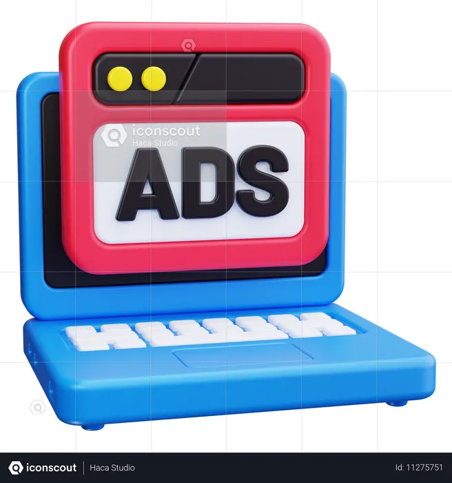 Display Ads  3D Icon