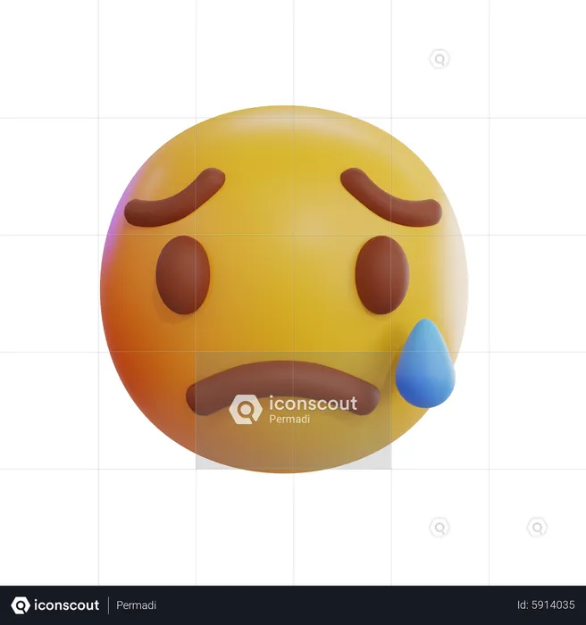 Dispointed Emoji Emoji 3D Icon