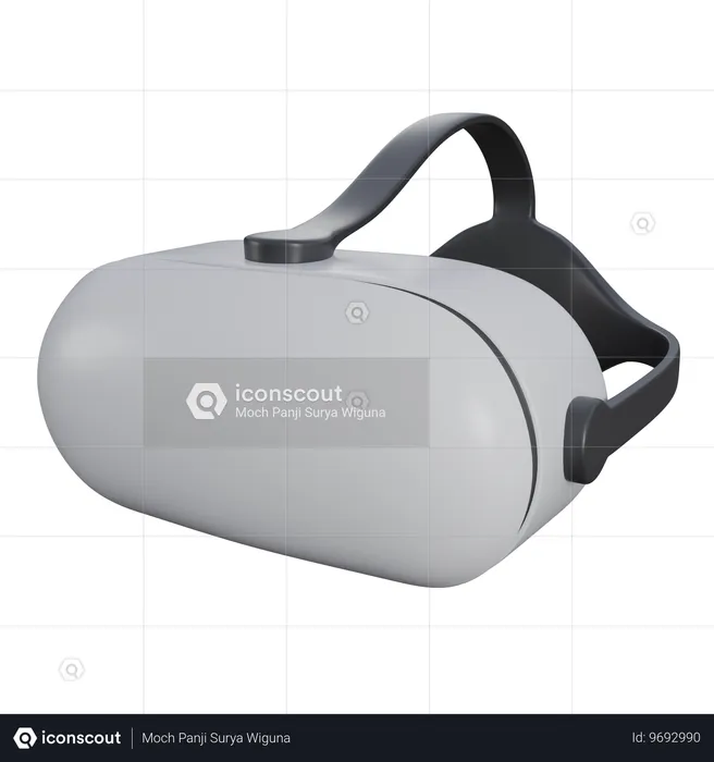 Dispositivo de realidad virtual  3D Icon