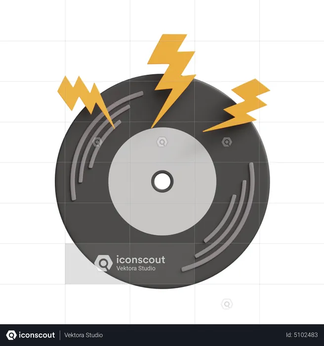 Disque vinyle  3D Icon