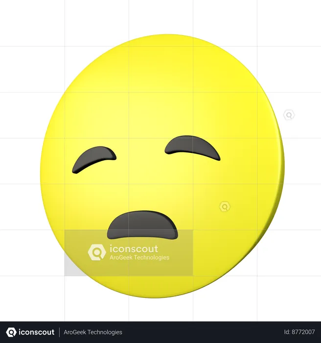 Dissappointed Face Emoji 3D Icon