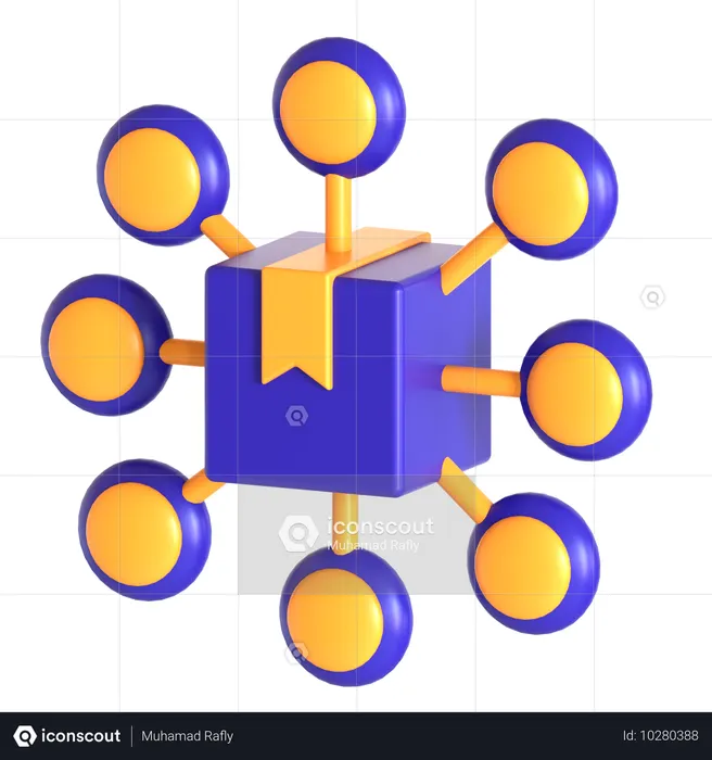 Distribution Channel  3D Icon