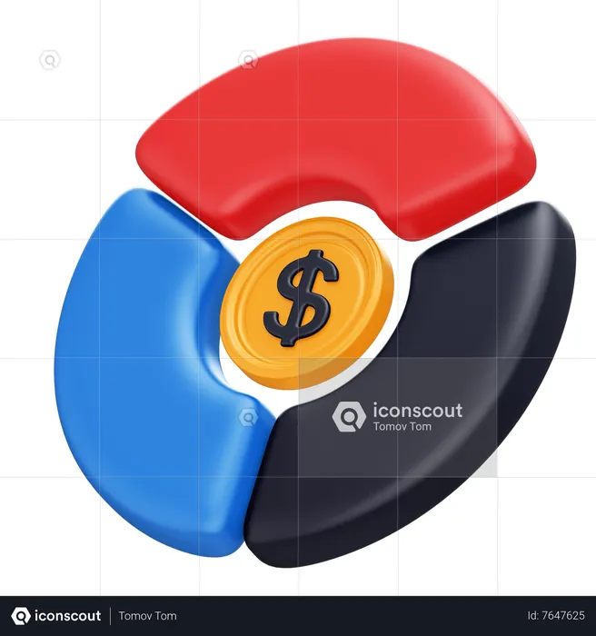 Diversificación de portafolios  3D Icon