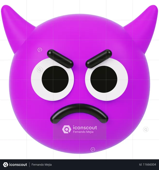 Divil Emoji 3D Icon
