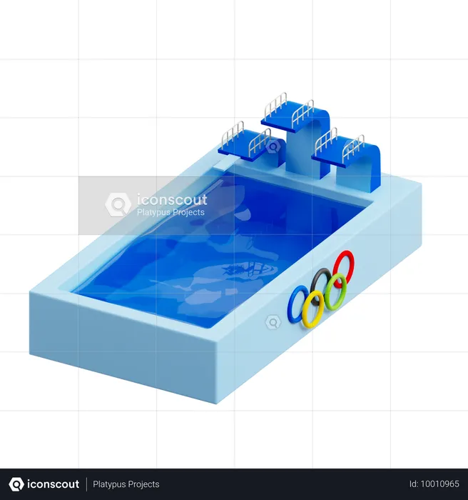 Diving Board  3D Icon