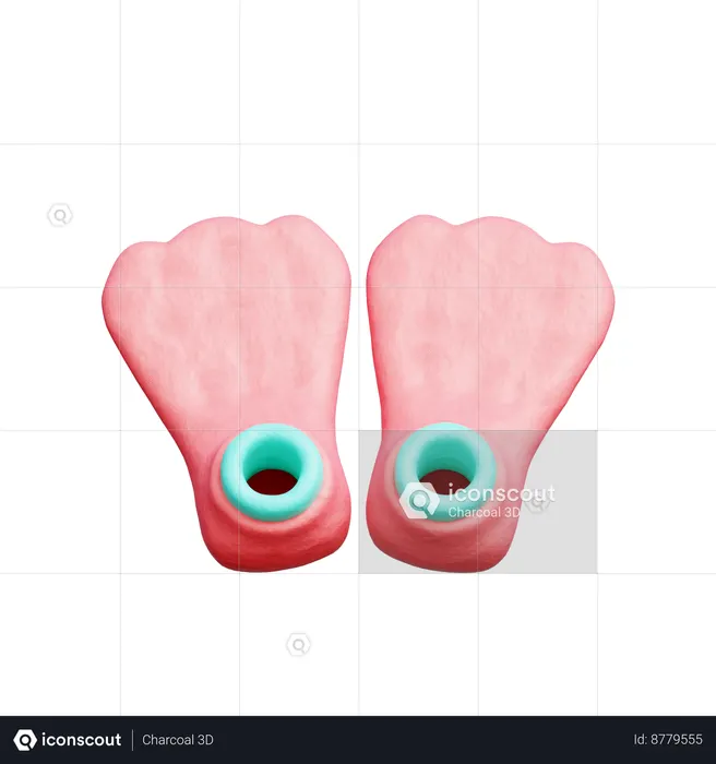 Diving Fins  3D Icon