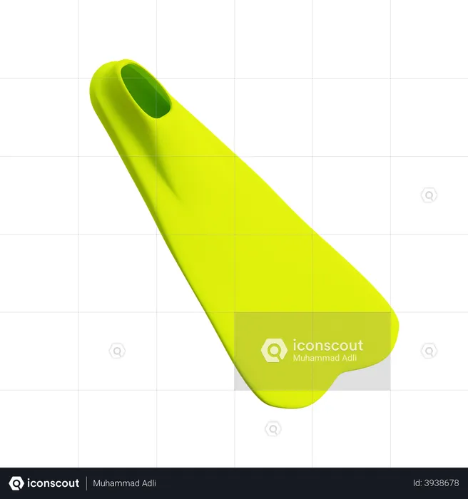 Diving Fins  3D Illustration