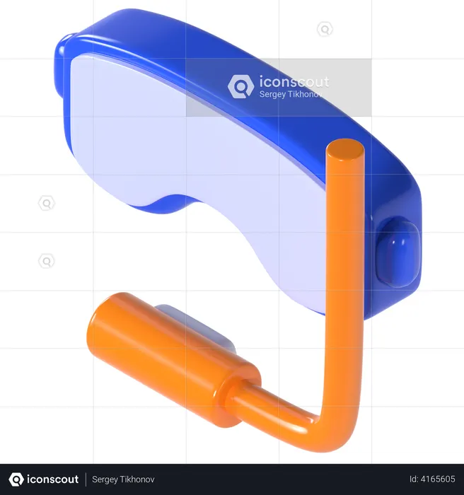 Diving goggles  3D Illustration